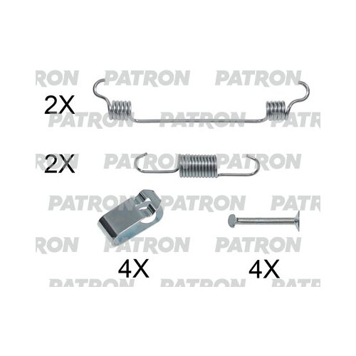 Комплект монтажный тормозных колодок барабанных KIA: SORENTO (XM) 09- Patron PSRK0223