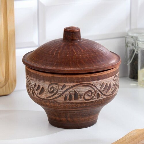 Кастрюля Ангоб 09 л 9х14х14 см 837₽