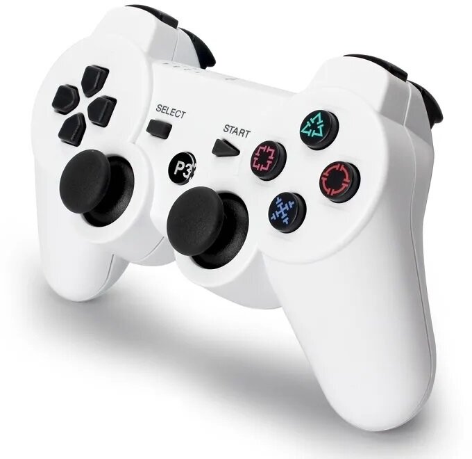 Беспроводной джойстик / геймпад / контроллер для PS3 (Bluetooth) Белый