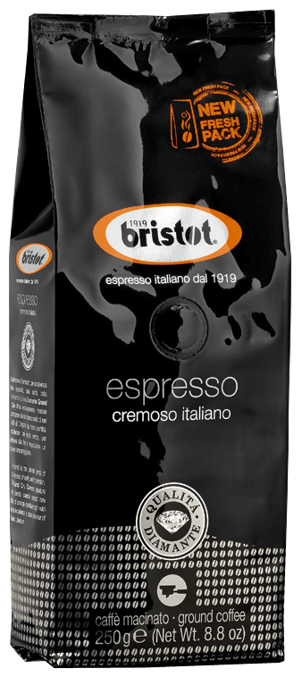 кофе молотый BRISTOT ESPRESSO CREMOSO ITALIANO 250 гр - фотография № 1