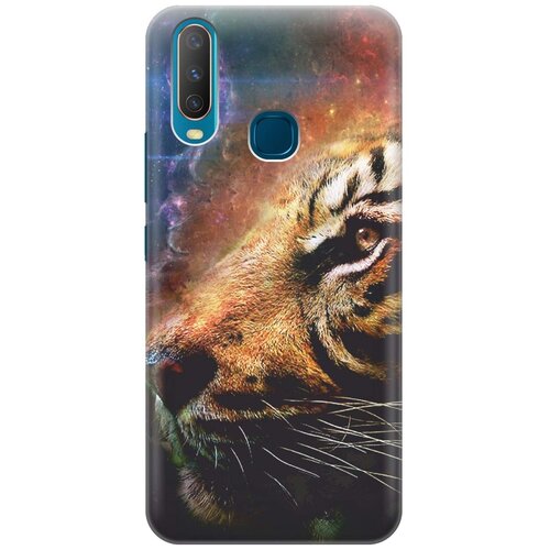 фото Cиликоновый чехол на vivo y17 / виво у17 с принтом "космический тигр" gosso