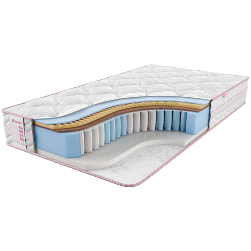 фото Матрас sontelle vivre dual impulse, пружинный, белый