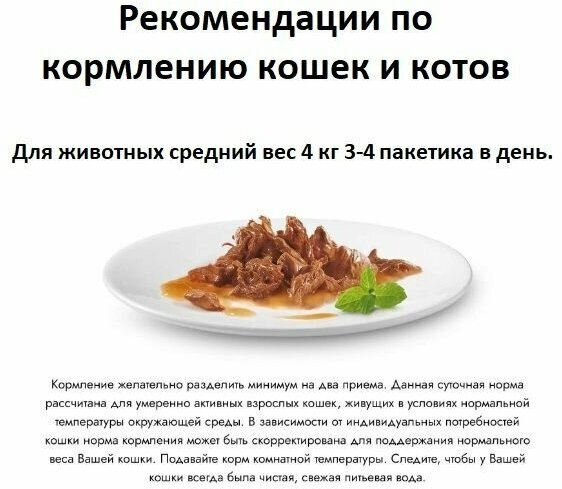 Gourmet Perl Нежное филе для кошек с говядиной в соусе, 75г, 12 пауч. - фотография № 3