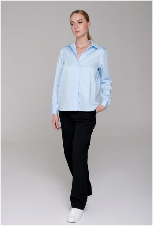 Рубашка  IRINA EGOROVA, размер 48, голубой