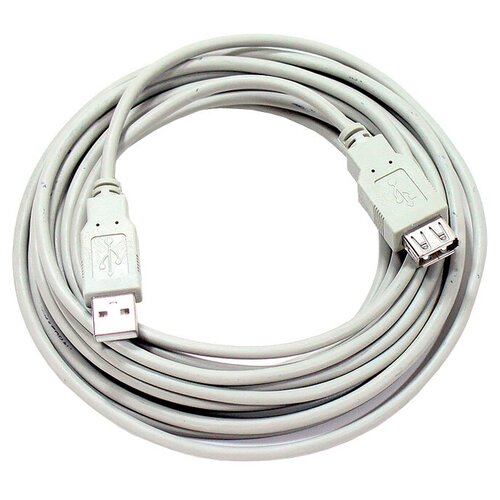 Кабель Telecom USB - USB (TC6936), 5 м, серый