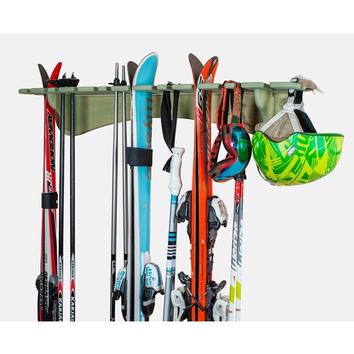 Настенный держатель для лыж STANDWOOD Ski-5.6V Шалфей