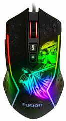 Мышь игровая компьютерная FUSION GM-656 оптическая с RGB подсветкой / USB мышь с высокоточным оптическим сенсором и редактором макросов