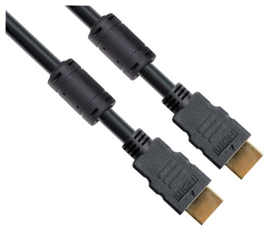 Кабель HDMI-HDMI ver:1.4-3D, 3m, поз. контакты, 2 фильтра VCOM (VHD6020D-3MB)