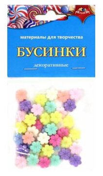 Декоративные бусинки "Цветочки" (С3570-03) АппликА - фото №1