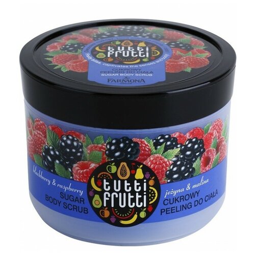 Скраб для тела сахарный `TUTTI FRUTTI` Ежевика и Малина 300 г