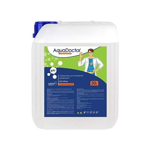 Жидкость для бассейна AquaDOCTOR PH Minus (Серная 35%), 30 л