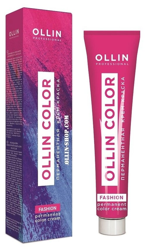 OLLIN Professional Color Fashion перманентная крем-краска, экстра-интенсивный синий