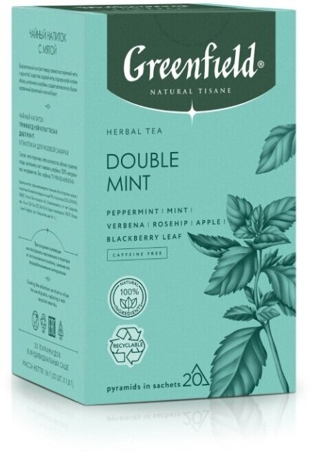 Чайный напиток Greenfield Natural Tisane Мята 20*1.8г