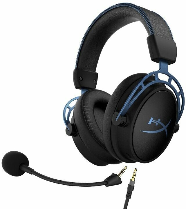 Наушники HyperX Cloud Alpha S Black-Light Blue