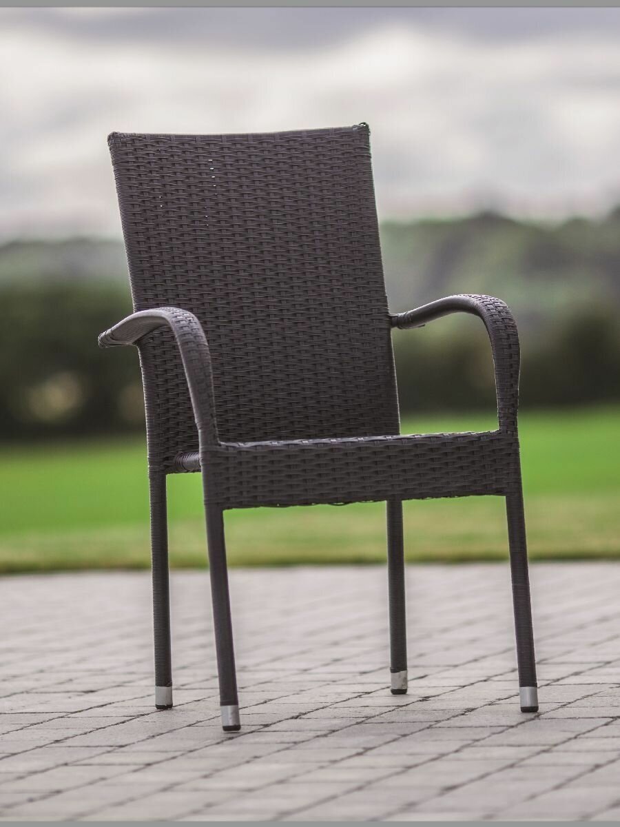Садовое кресло, комплект из 2-х шт., Cадовые кресла из ротанга, для дачи, для сада - фотография № 6