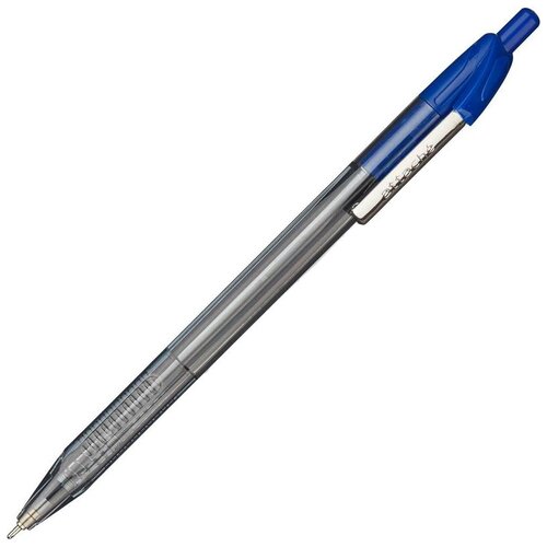 Купить Ручка шариковая масляная автоматическая Attache Glide Trio RT синяя толщина линии 0.5 мм, 722453, бесцветный