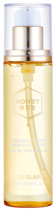 TRUE ISLAND Тонер с пчелиным ядом Honye Bee Venom Perfect Essential, 100 мл