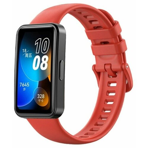 Силиконовый ремешок для HUAWEI Band 8 (красный)