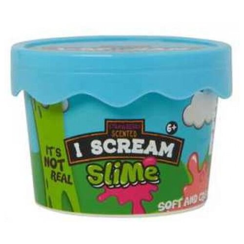 Слайм Junfa Жвачка для рук &quotI-Scream Slime" Мороженное, цвет розовый ST94