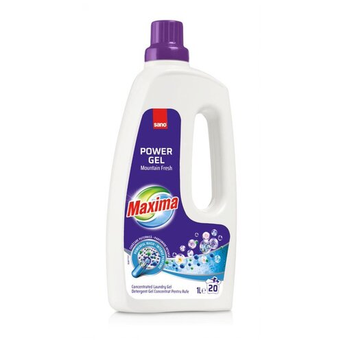 Гель для стирки Sano Maxima Laundry Gel с ароматом горной свежести, 1 л, бутылка