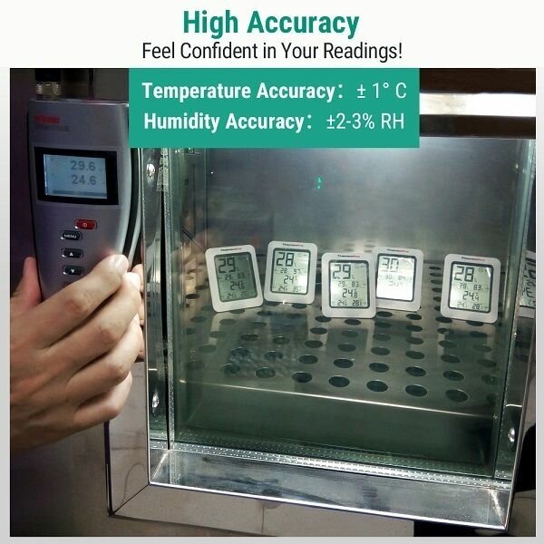 Thermopro TP50 цифровой комнатный гигрометр-термометр с одновременным мониторингом температуры и влажности внутри помещения - фотография № 10
