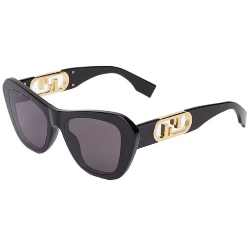 фото Солнцезащитные очки fendi, кошачий глаз, оправа: пластик, для женщин, черный