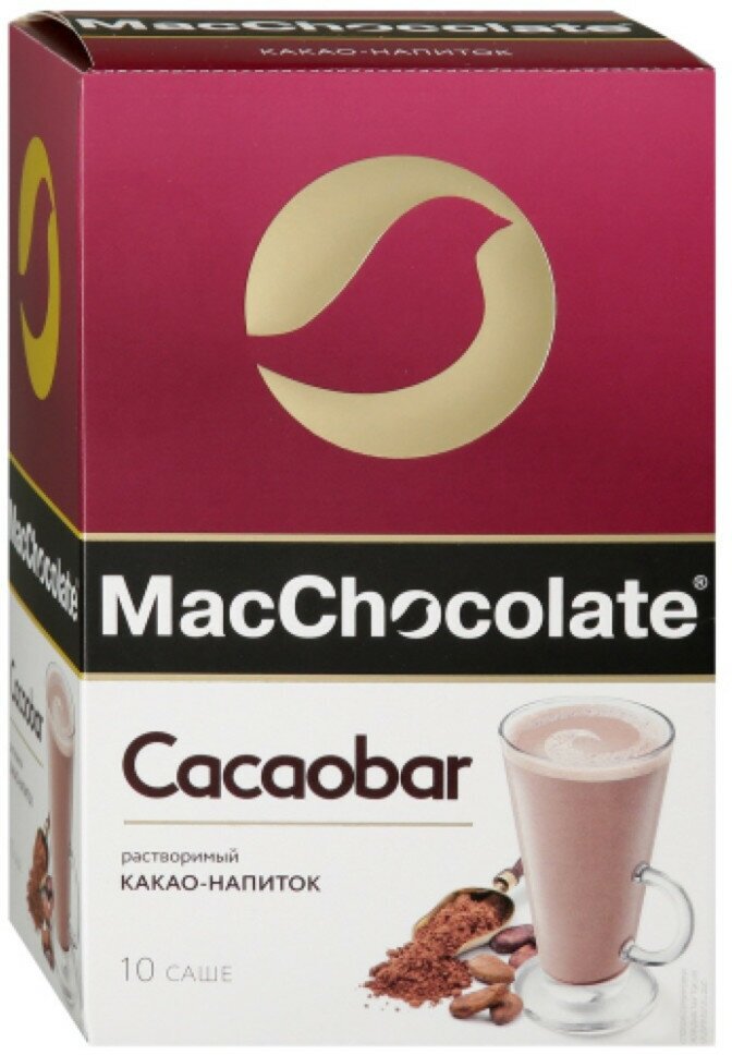 MacChocolate Cacaobar Какао-напиток растворимый в пакетиках,10 пак. х 20гр 0104517