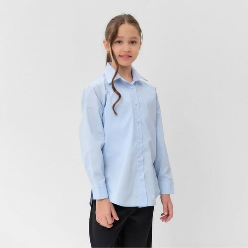Школьная рубашка Minaku, размер 22, голубой