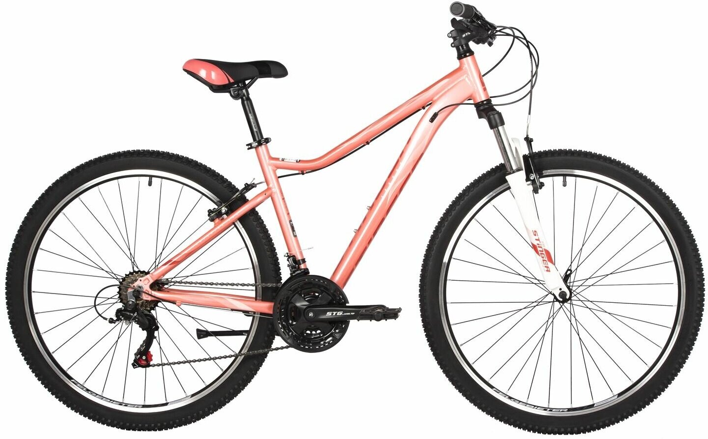 Горный велосипед Stinger Laguna STD 27.5 (2022) розовый 17"
