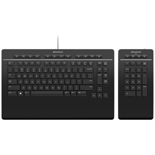Клавиатура 3DX-700092 3Dconnexion Keyboard Pro with Numpad, US-International (QWERTY) (5) (341214) клавиатура черная numpad 4х4