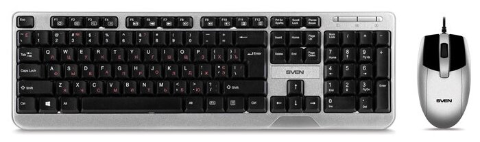 Комплект клавиатура + мышь SVEN KB-S330C Silver USB