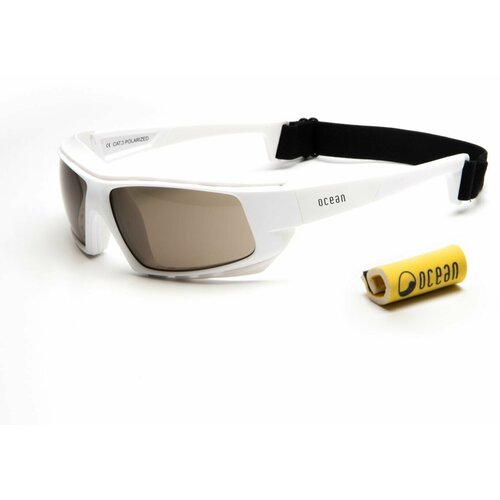 фото Солнцезащитные очки ocean, прямоугольные, спортивные, поляризационные, с защитой от уф, белый