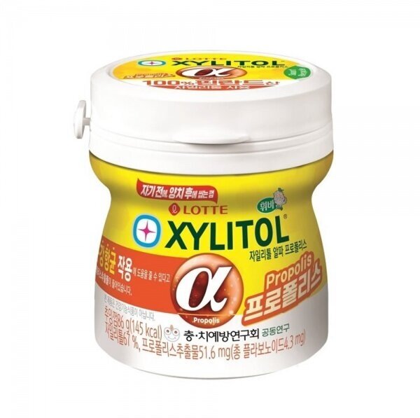 Xylitol a propolis жевательная резинка с прополисом, банка, 86 гр - фотография № 2