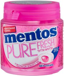 Жевательная резинка MENTOS Pure Fresh Тутти-Фрутти без сахара 100 г