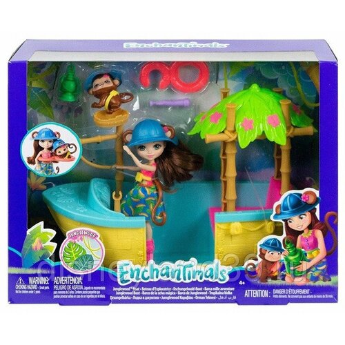 Mattel GFN58 Enchantimals джунгли лодка