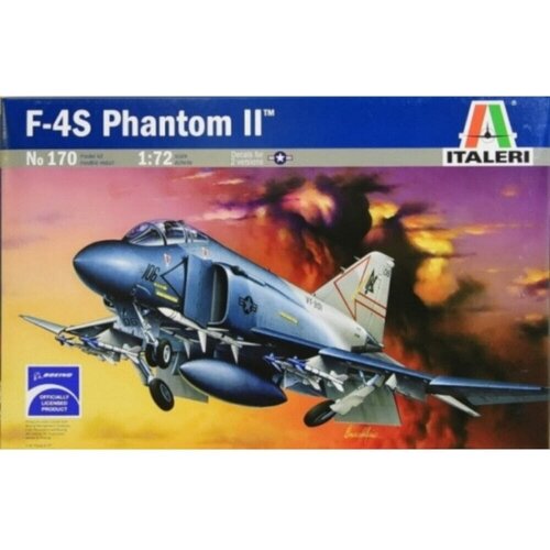 ITALERI Сборная модель Истребитель F04S Phantom II 1:72 (170)