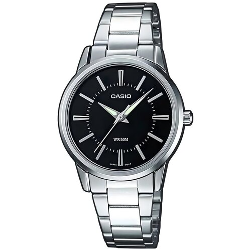 наручные часы casio analog серебряный Наручные часы CASIO Analog, серебряный, черный