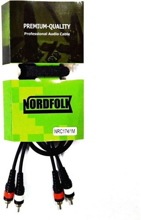 Кабель аудио 2xRCA-2xRCA NordFolk NRC174/1M