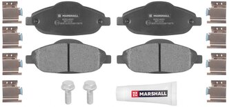 Дисковые тормозные колодки передние Marshall M2624660 для Peugeot 308 (4 шт.)