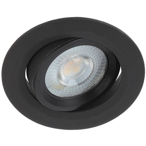 Светильник встраиваемый эра luna поворотный 5вт 4000k черный 880₽