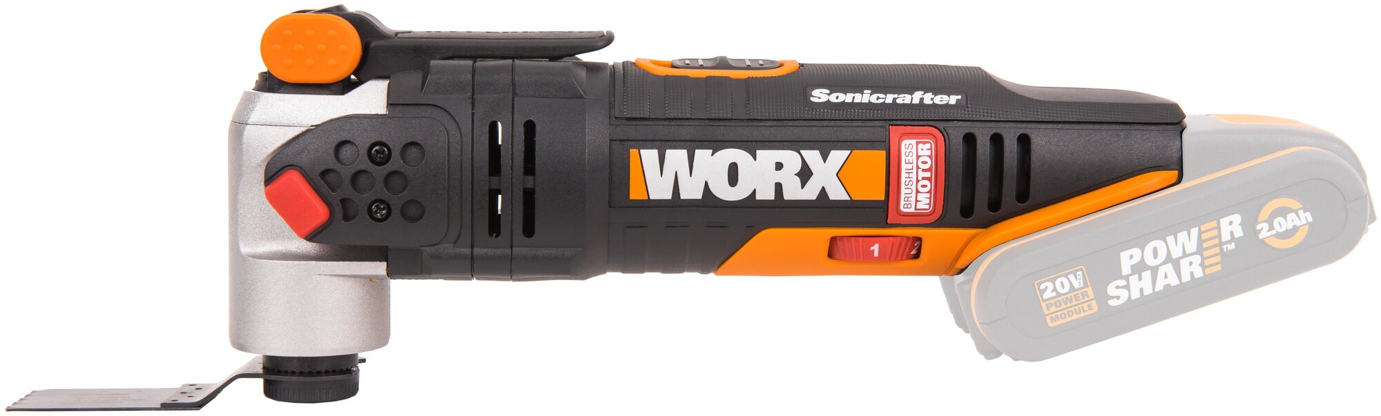 Реноватор аккумуляторный WORX WX693.9, 20В, бесщеточный, без АКБ и ЗУ, коробка