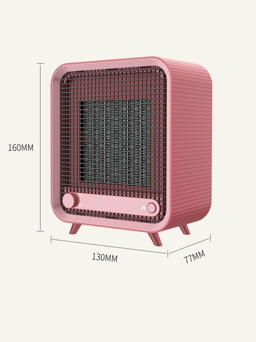 Вентилятор электрический керамический Funtasy QN 01, цвет розовый / Вентилятор и Тепловентилятор 2 в 1 - фотография № 2