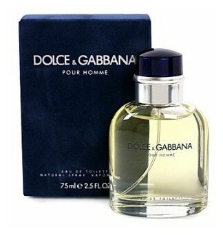 Туалетная вода Dolce And Gabbana мужская Dolce and Gabbana Pour Homme 75 мл