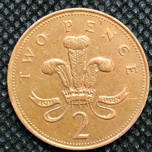 Монета Великобритания 2 пенса 1994 год Королева Елизавета 2 № 2-3 монета великобритания 2 новых пенса 1996 год 3 4