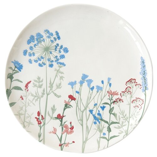 фото Тарелка обеденная (голубой) луговые цветы без инд.упаковки easy life el-r2200_milb