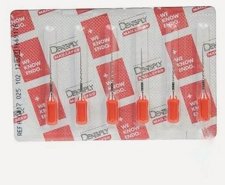 Изображение товара Протейперы ручные (6шт) ProTaper Дентсплай Майлифер (Dentsply Maillefer)в наборе ( 21 мм F2 (6 шт/уп) Красный)