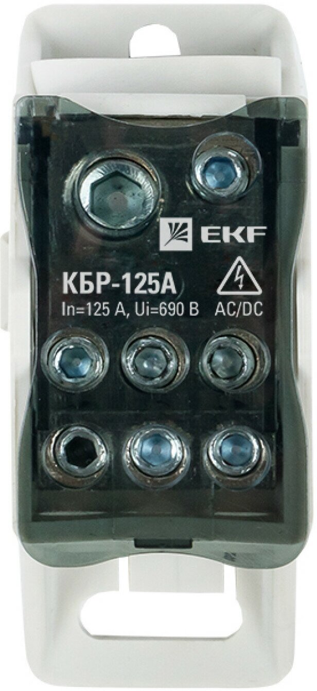 Блок распределительный КБР на DIN-рейку и монтажную панель 125A EKF PROxima