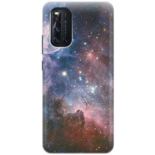 фото Re:pa чехол - накладка artcolor для vivo v19 с принтом "космос"