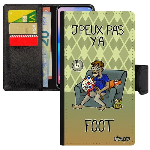 фото Чехол-книжка на мобильный apple iphone se 2020, "не могу - смотрю футбол!" игра карикатура utaupia