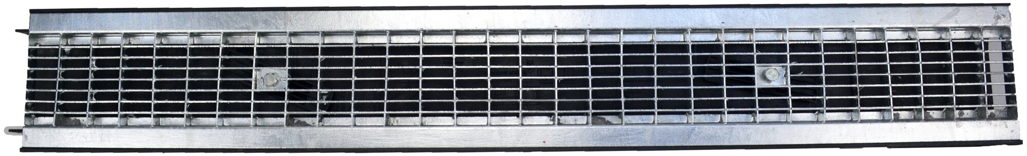 Лоток водоотводный пластиковый дренажный с решеткой ячеистой сталь оцинкованная 1000x145x60 (1 шт.) - фотография № 6